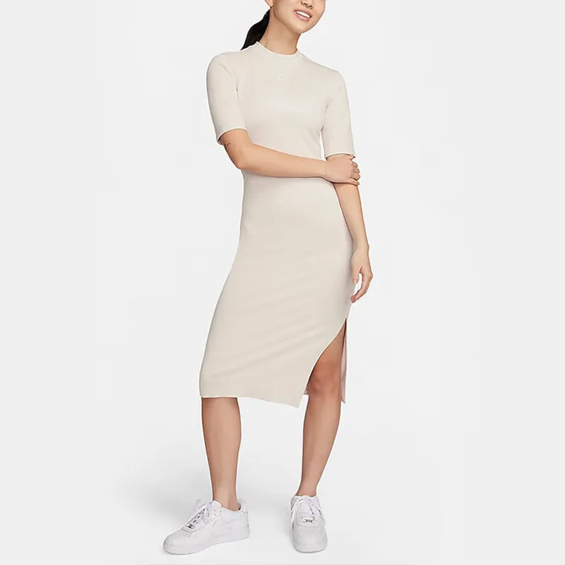 Nike Short Sleeved Dresses Women's Khaki-2