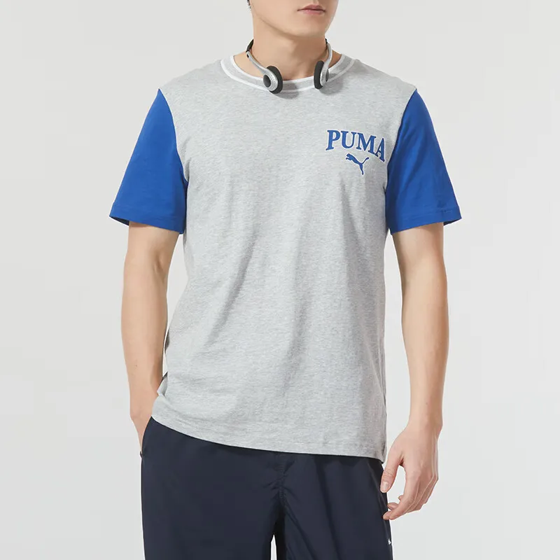 PUMA T Shirts Men Gray-2