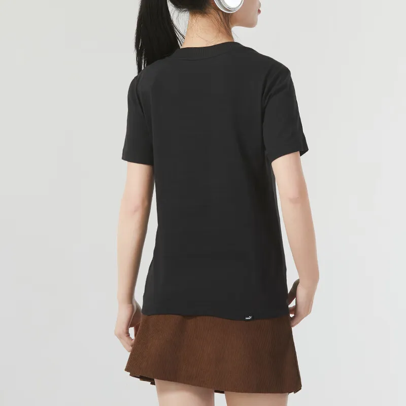 PUMA Set in Sleeve T Shirt Women's Black-3