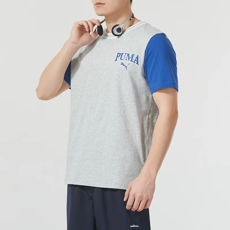 PUMA T Shirts Men Gray-4