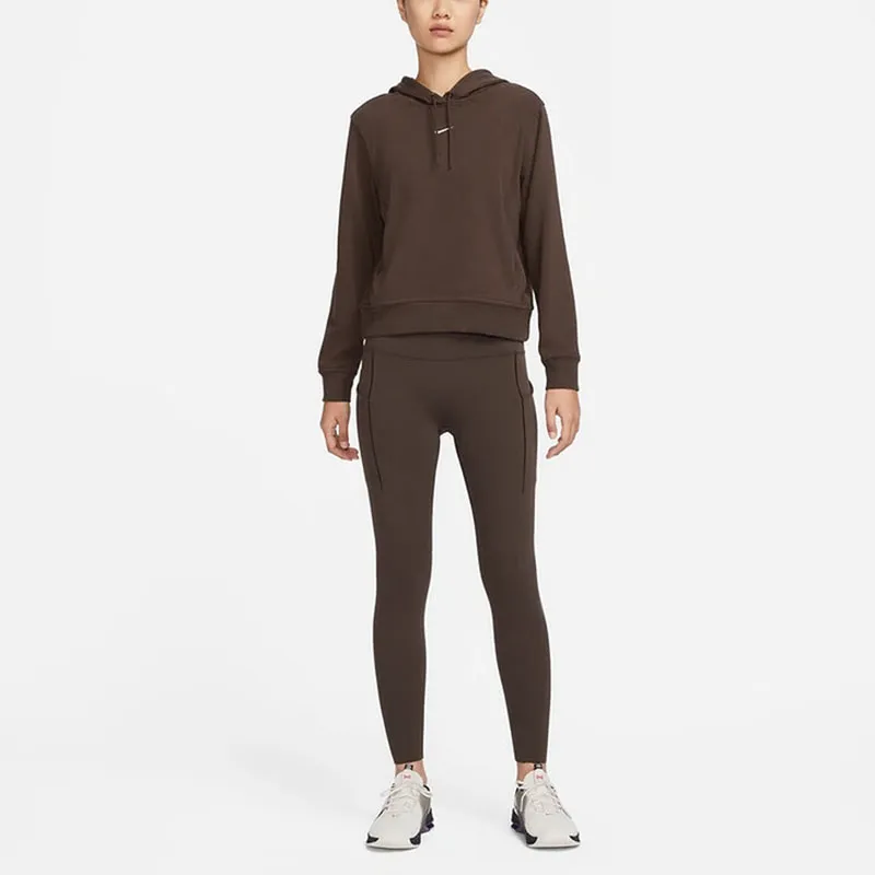 Nike DRI FIT ONE Sweatshirt Women's Coffee-2