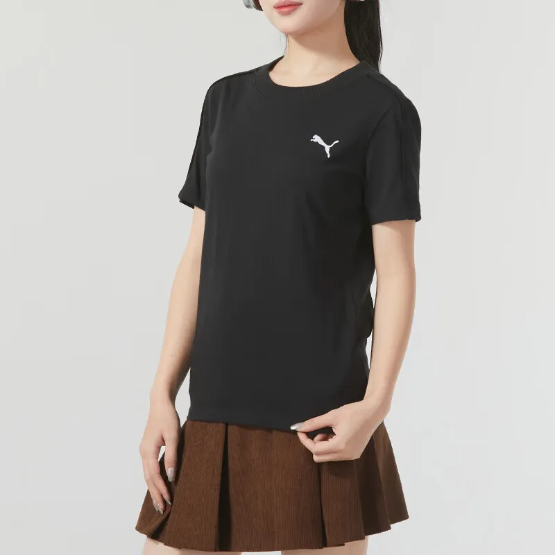 PUMA Set in Sleeve T Shirt Women's Black-4