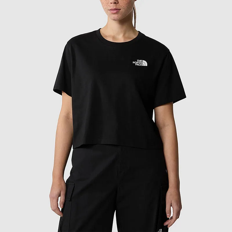 THE NORTH FACE Logo Printed Cropped T Shirt-2