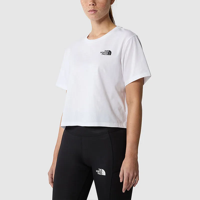 THE NORTH FACE Logo Printed Cropped T Shirt-2