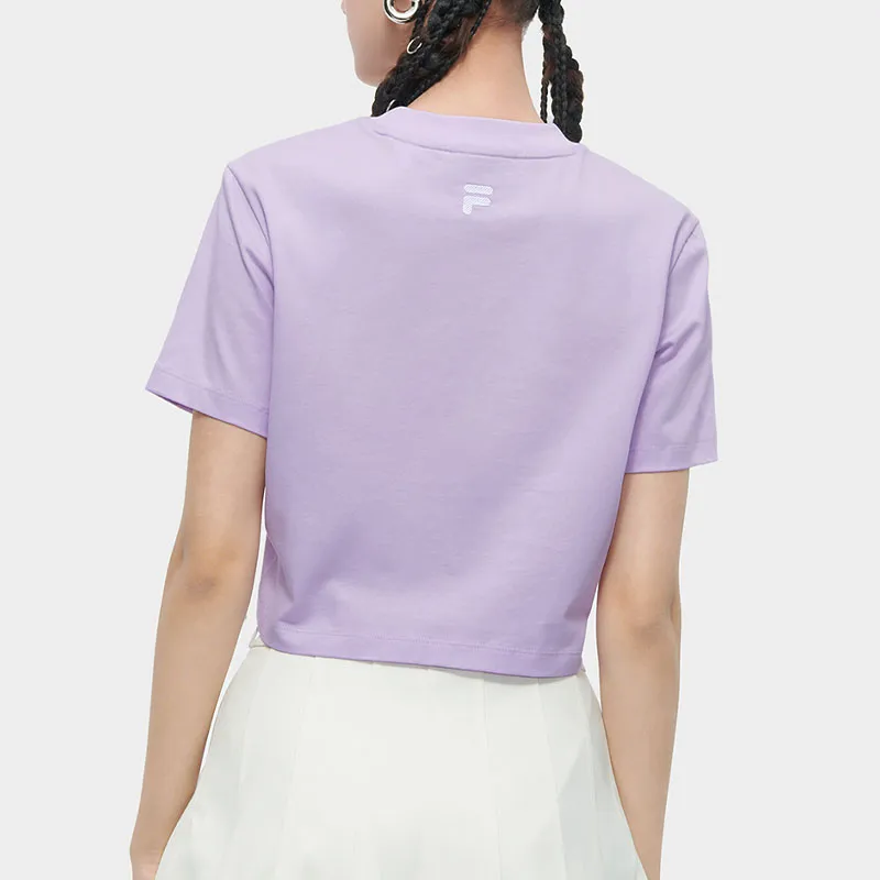 FILA FUSION T-Shirt Women's Cloud Robe Purple-1