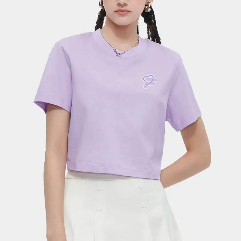 FILA FUSION T-Shirt Women's Cloud Robe Purple-2