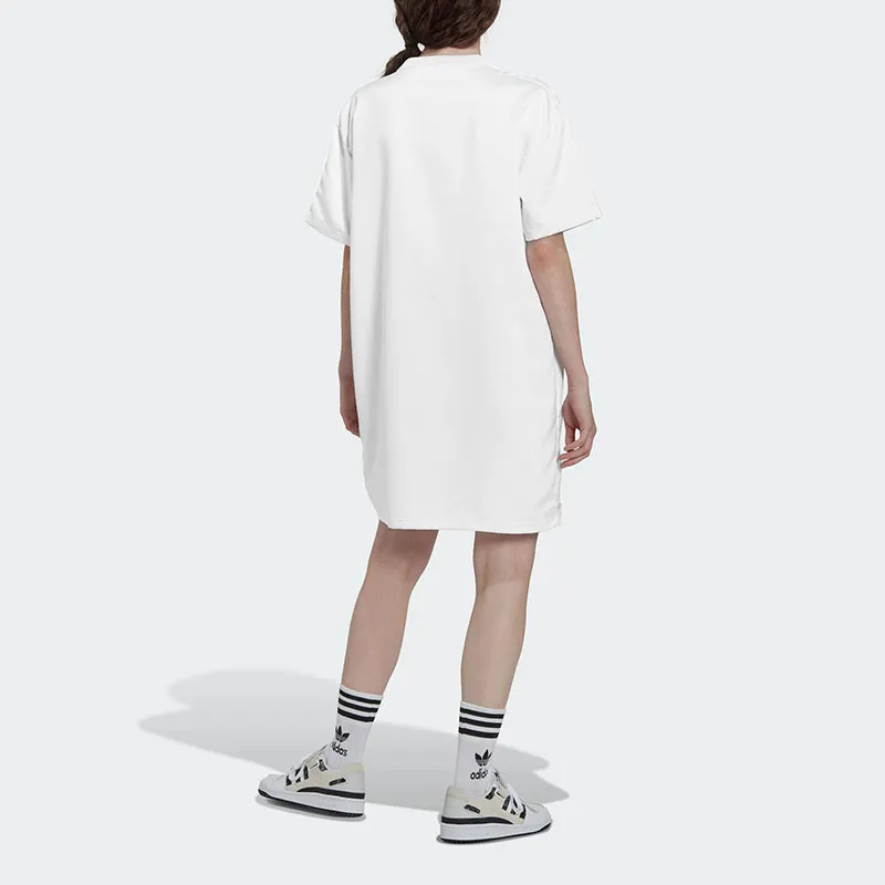 Adidas Originals Short Sleeved Dress Women's White-2