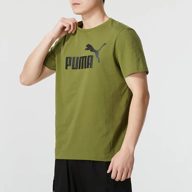 PUMA Set-in Sleeve T-Shirt Men's Olive Green-2