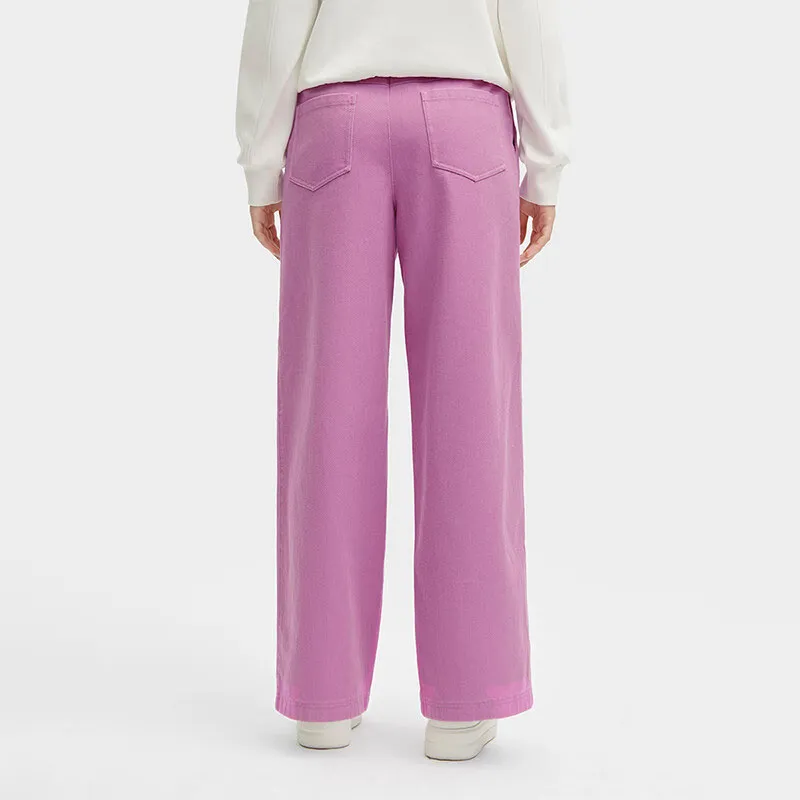 FILA Heritage Casual Pants Women's Purple Clay Red-4