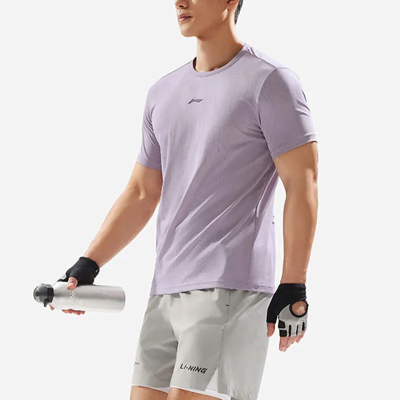 LiNing Fitness Series T Shirt Men's Vero Brocade Purple-1