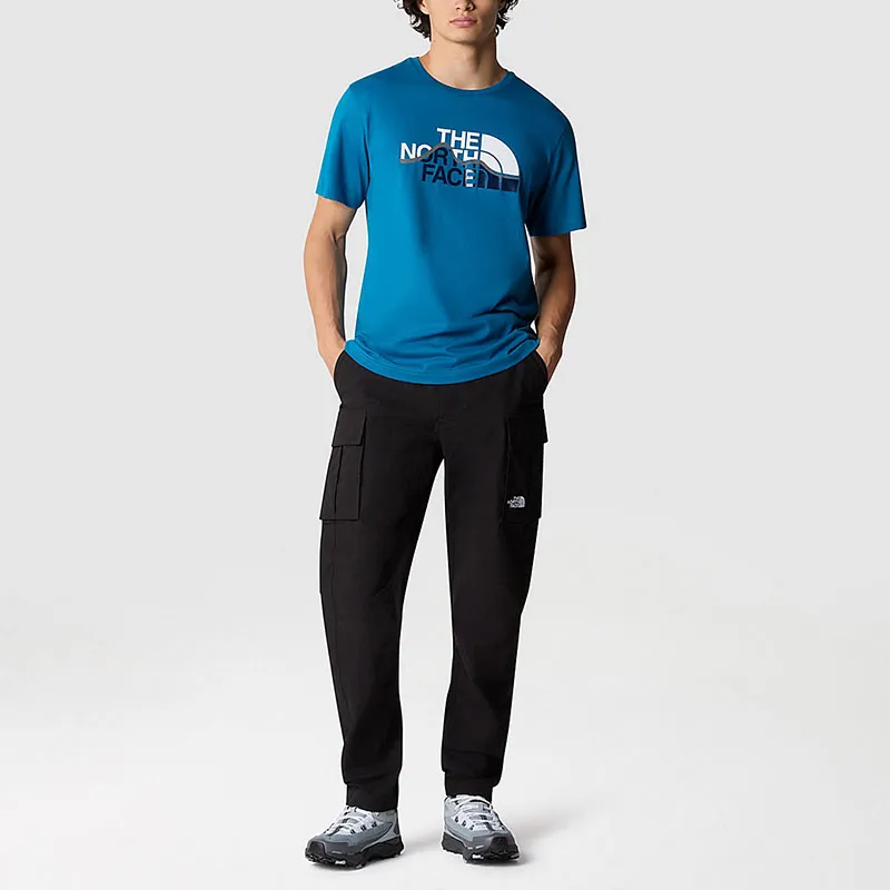 THE NORTH FACE MOUNTAIN LINE T Shirt Men's Blue-2