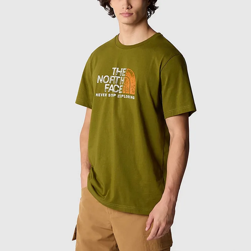 THE NORTH FACE RUST 2 T Shirt Men's Olive Green-3