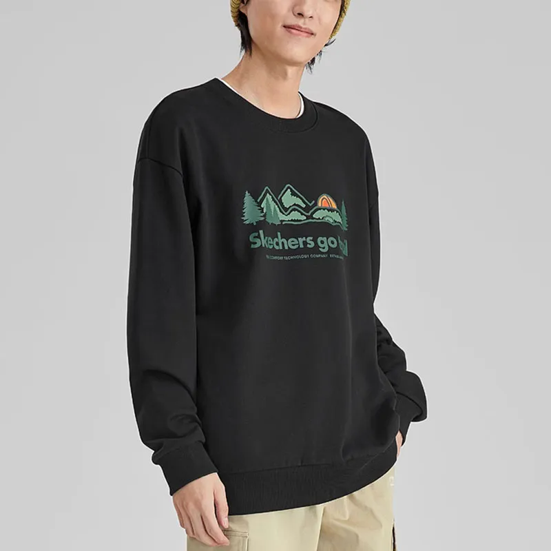 Skechers Stroll Sweatshirt Unisex Carbon Black-1