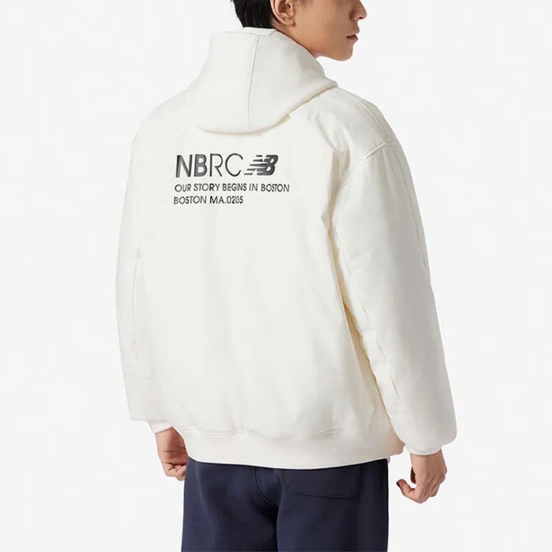 New Balance Puffer Jacket Men's White-4
