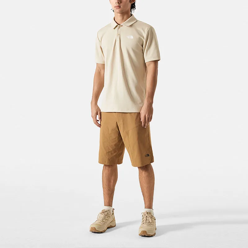THE NORTH FACE Polo Shirt Men's Gravel Sand-1