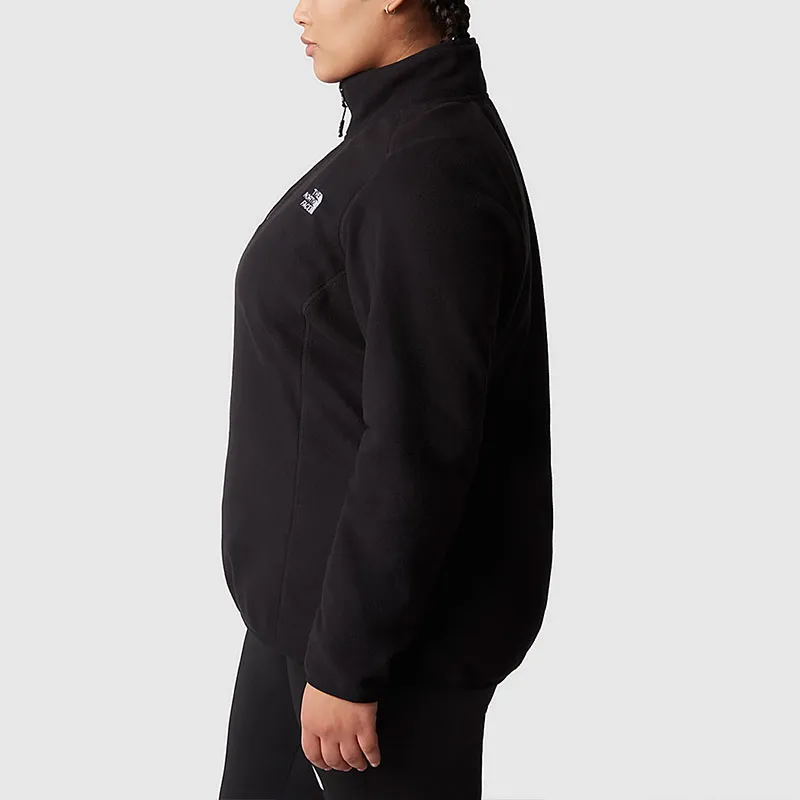 THE NORTH FACE PLUS SIZE 100 GLACIER 1/4 ZIP FLEECE Sweatshirt Women's Black-5