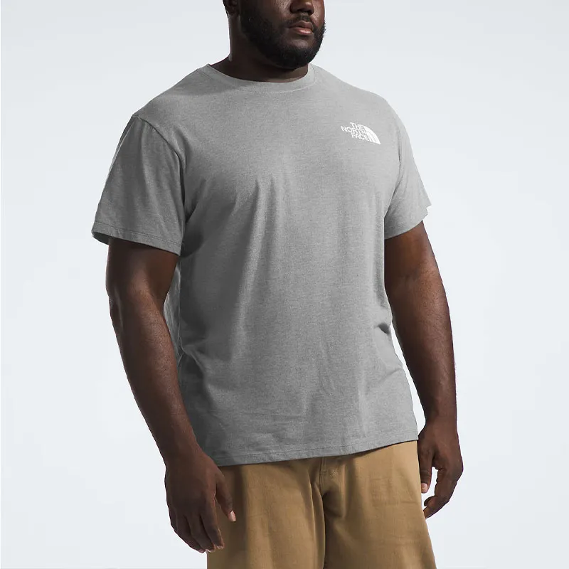 THE NORTH FACE Men’s Big Short-Sleeve Box NSE Tee T-Shirt Men's Gray-1