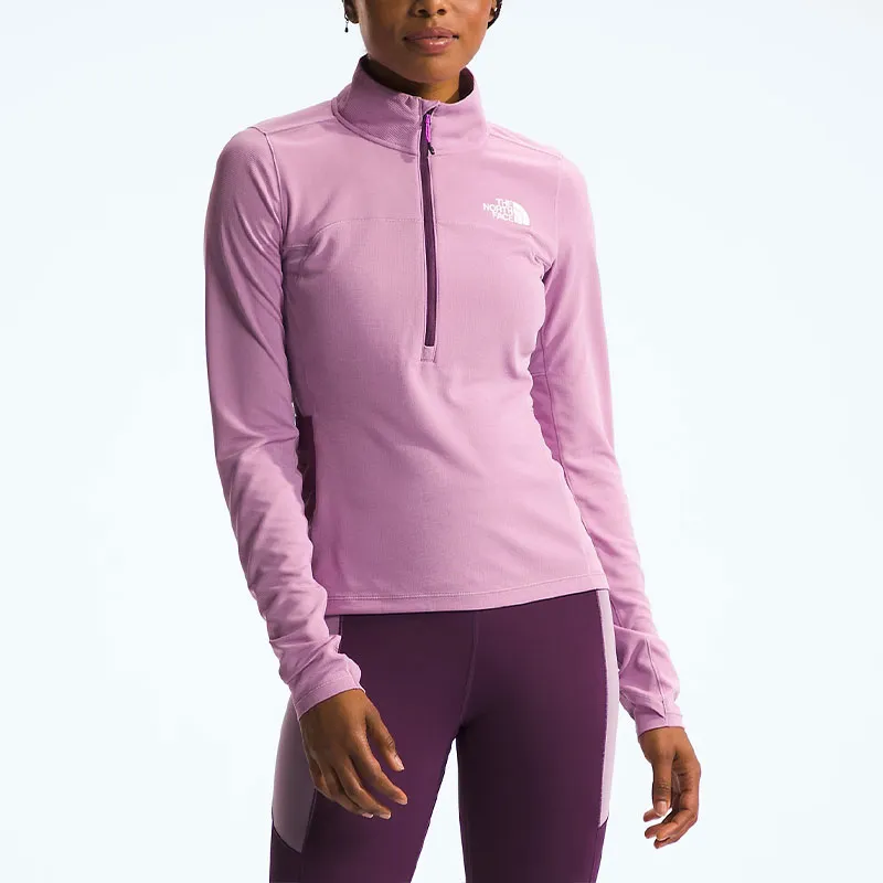 THE NORTH FACE Women's Sunriser ¼ Zip Jackets & Coats Women's Blackcurrant Purple-3