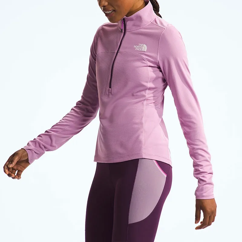 THE NORTH FACE Women's Sunriser ¼ Zip Jackets & Coats Women's Blackcurrant Purple-4