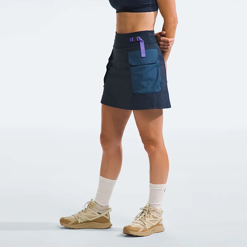 THE NORTH FACE Women's's Spring Peak Skort Casual Short Skirts Women's Marine Blue-4