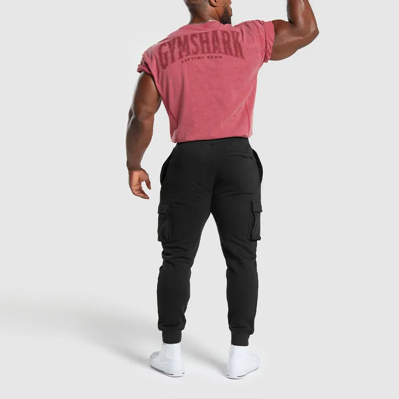GYMSHARK HERITAGE WASHED T SHIRT T Shirt Men's Vintage Pink-3