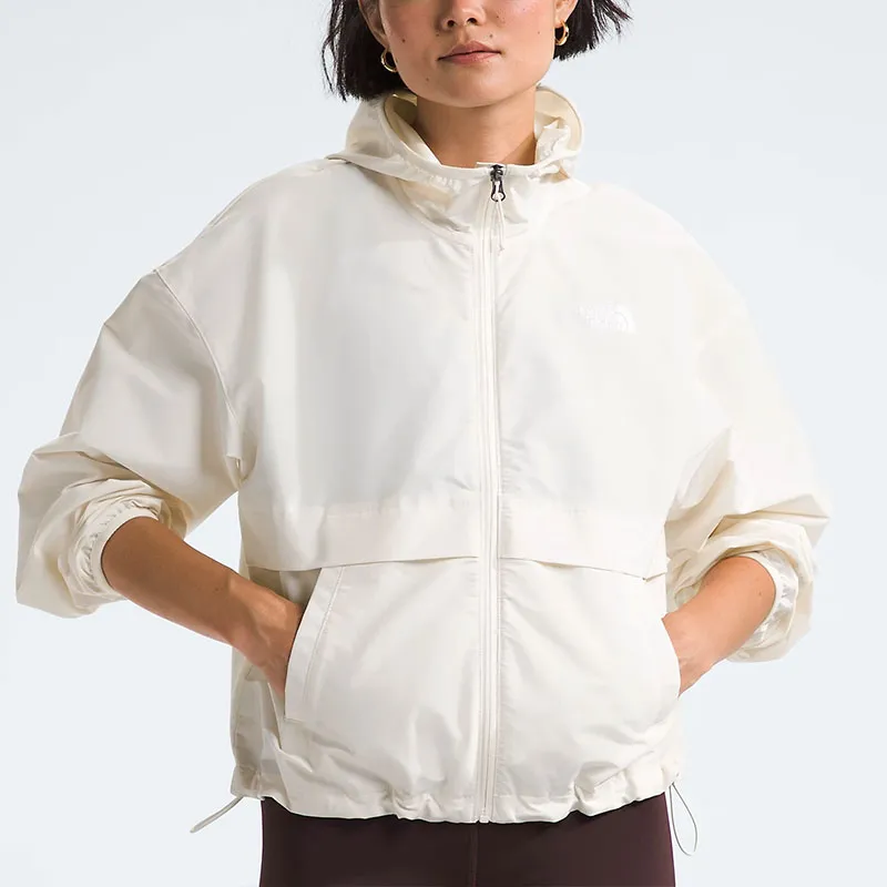 THE NORTH FACE Women's TNF™ Easy Wind Full Zip Jacket Jackets & Coats Women's White-1