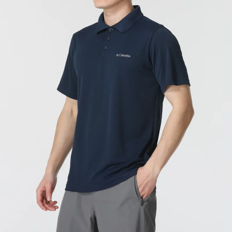 Columbia Polo Shirt Men's Marine Blue-1