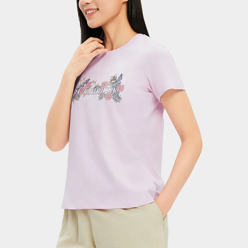 Columbia T Shirts Women's Pink-3