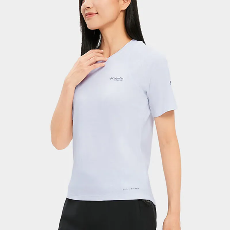 Columbia TITANIUM Regular T Shirt Women's White-3