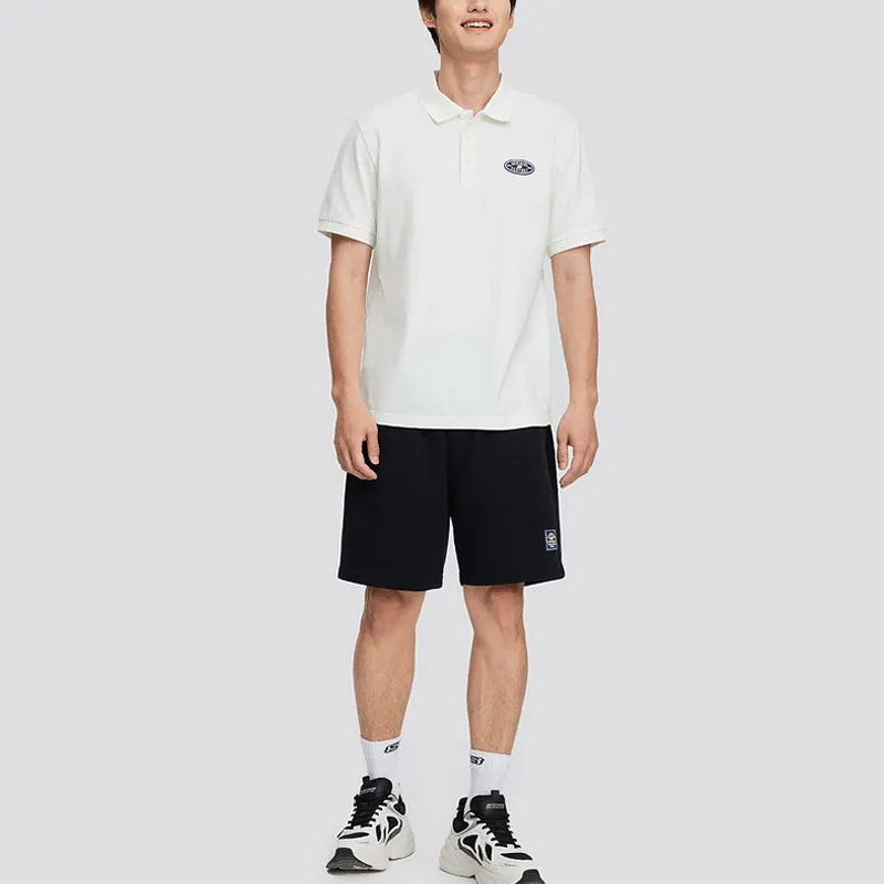 Skechers Polo Shirt Men's Marshmallow White-1