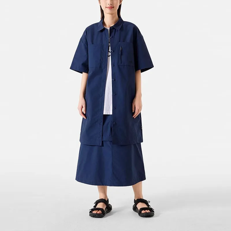 THE NORTH FACE Casual Long Skirts Women's Navy Blue-1
