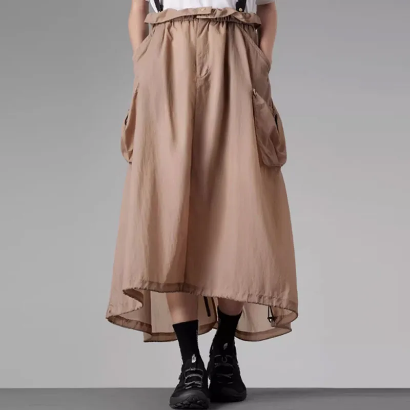 THE NORTH FACE UE Series Tokyo Design Collective Casual Long Skirt Women's Stone Umber Tan-3