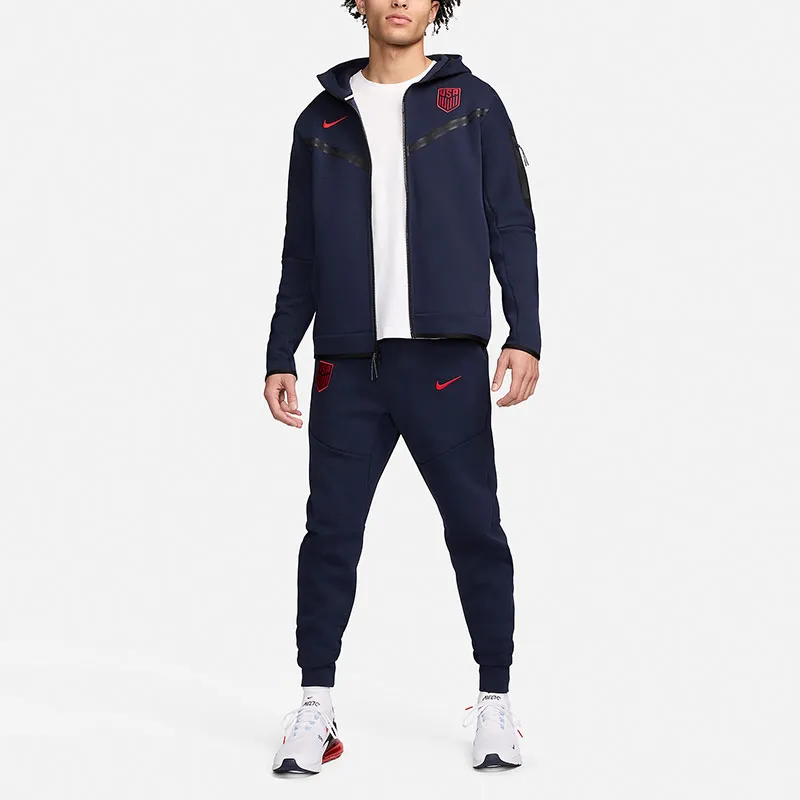 Nike USA Soccer Team Olympic Series USMNT Tech Fleece Windrunner Sweatshirt Men's Marine Blue-2