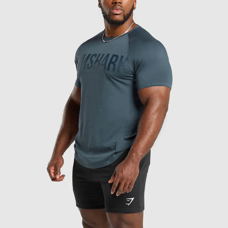 GYMSHARK T Shirt Men's Titanium Blue-3