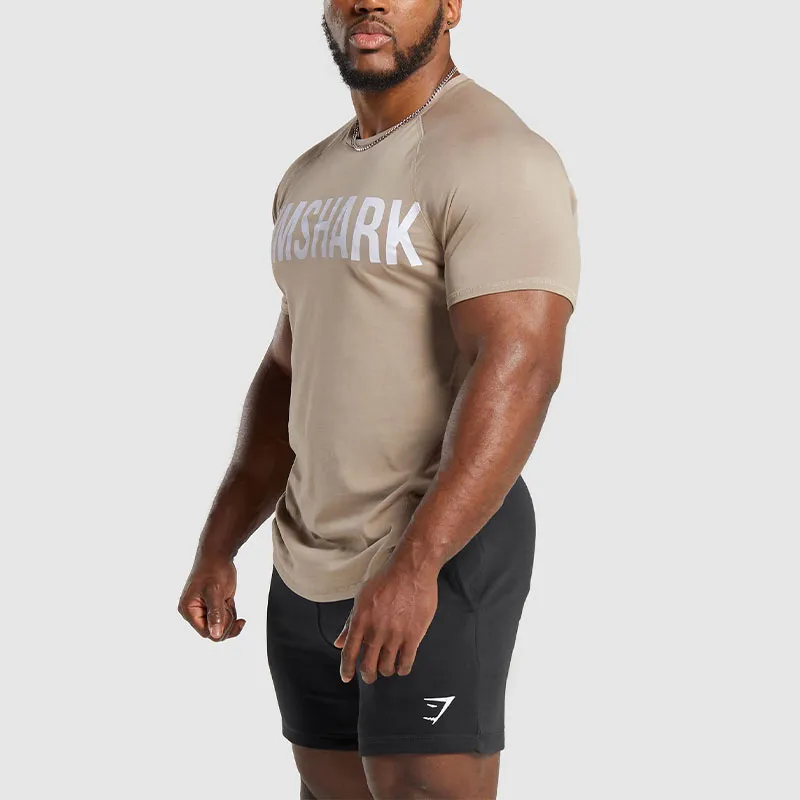 GYMSHARK T Shirt Men's Sandy Brown-3
