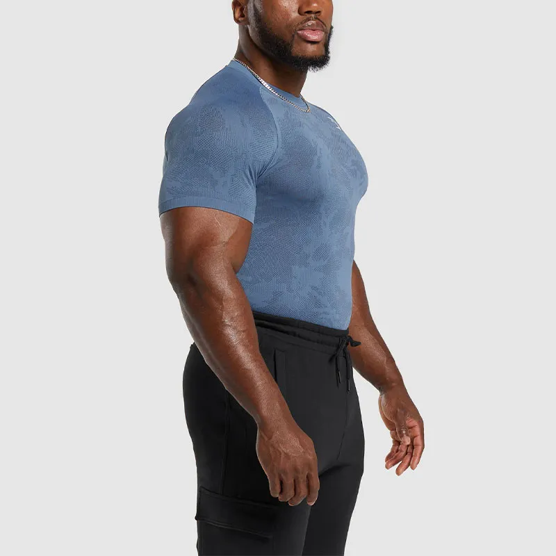GYMSHARK T Shirts Men Blue-4