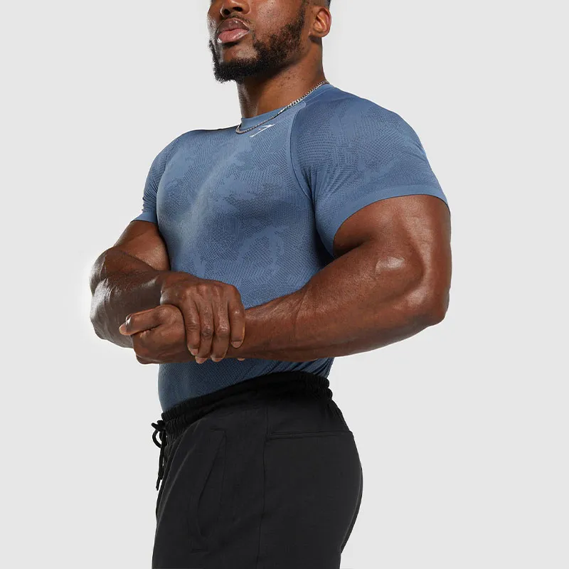 GYMSHARK T Shirts Men Blue-3