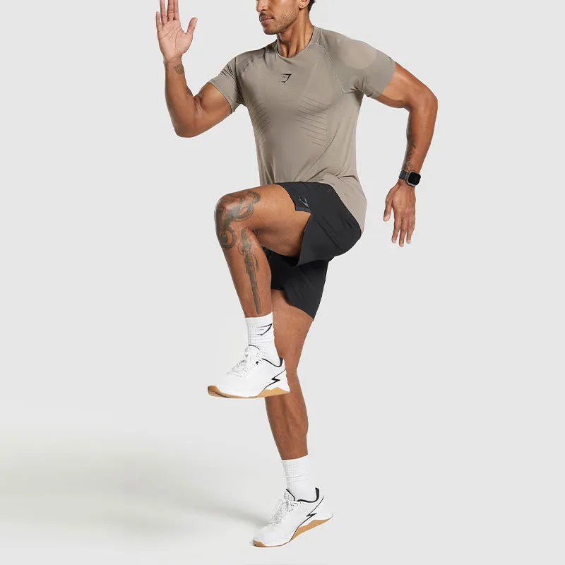 GYMSHARK T Shirt Men's Linen Brown-2
