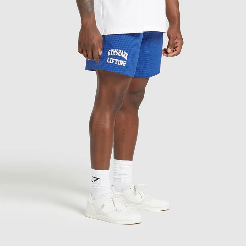 GYMSHARK LIFTING MESH 7' SHORTS Casual Shorts Men's Blue-2