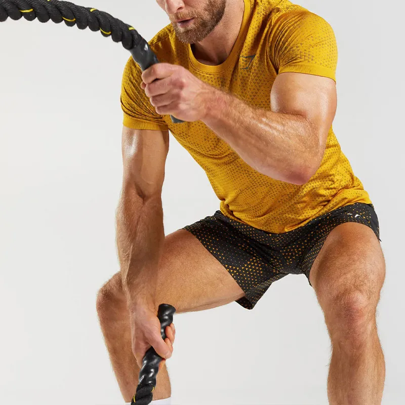 GYMSHARK SPORT 7' SHORTS Sports Shorts Men's Ginger Yellow-1