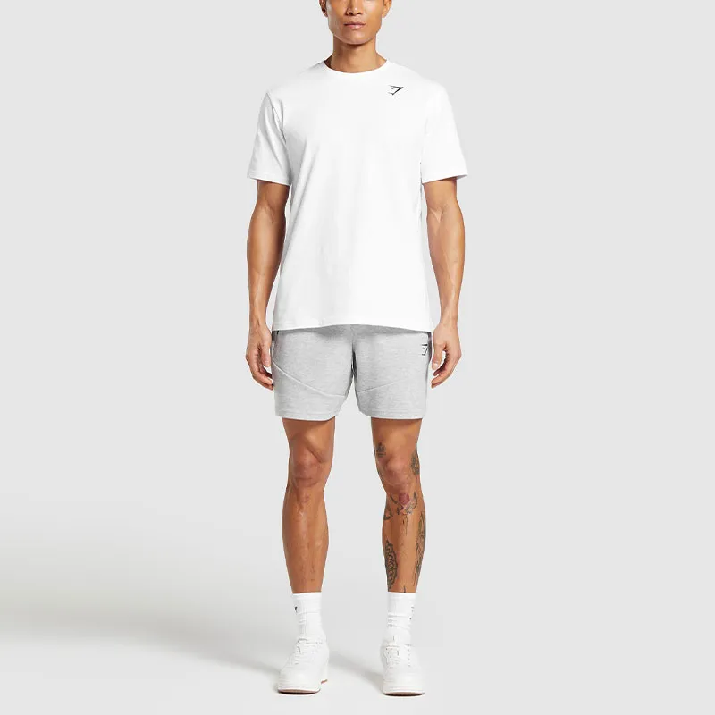 GYMSHARK INTERLOCK TECH 6' SHORTS Casual Shorts Men's Light Gray-2