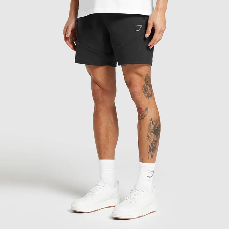 GYMSHARK INTERLOCK TECH 6' SHORTS Casual Shorts Men's Black-3