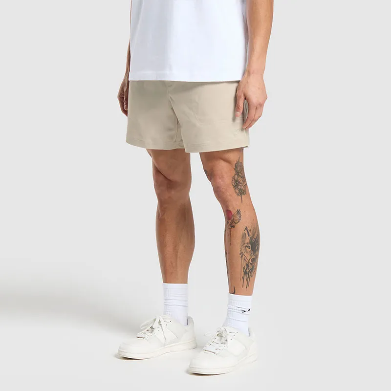 GYMSHARK REST DAY WOVEN SHORTS Casual Shorts Men's Pebble Gray-3