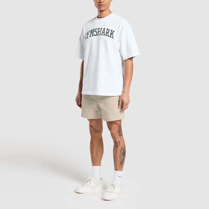 GYMSHARK REST DAY WOVEN SHORTS Casual Shorts Men's Pebble Gray-2