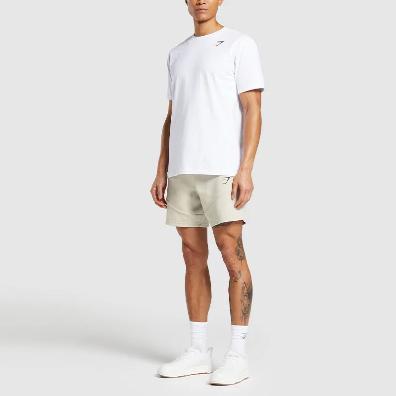 GYMSHARK INTERLOCK TECH 6' SHORTS Casual Shorts Men's Pebble Gray-2