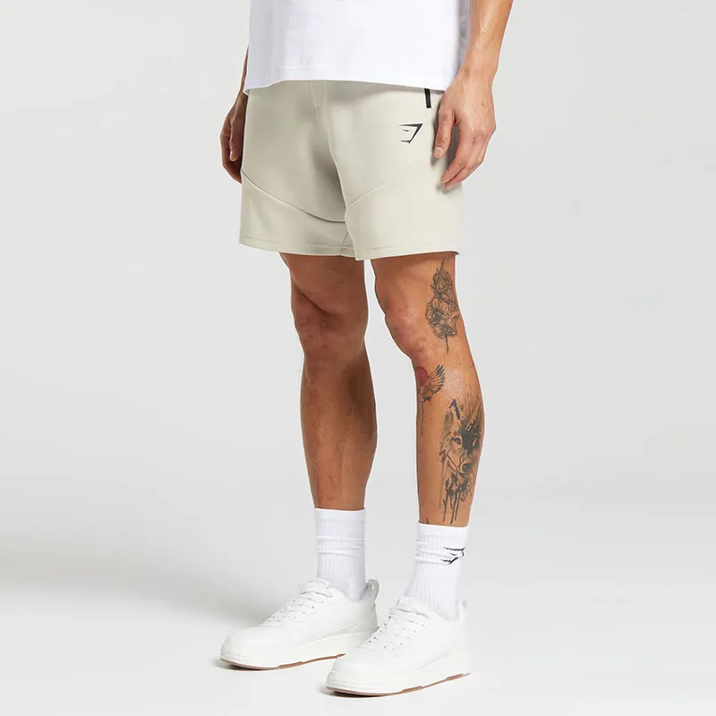 GYMSHARK INTERLOCK TECH 6' SHORTS Casual Shorts Men's Pebble Gray-3