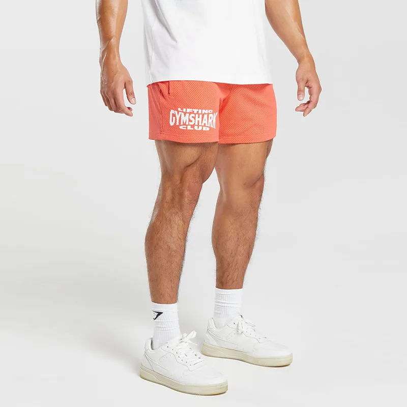 GYMSHARK LIFTING CLUB MESH 5' SHORTS Casual Shorts Men's Solstice Orange-3