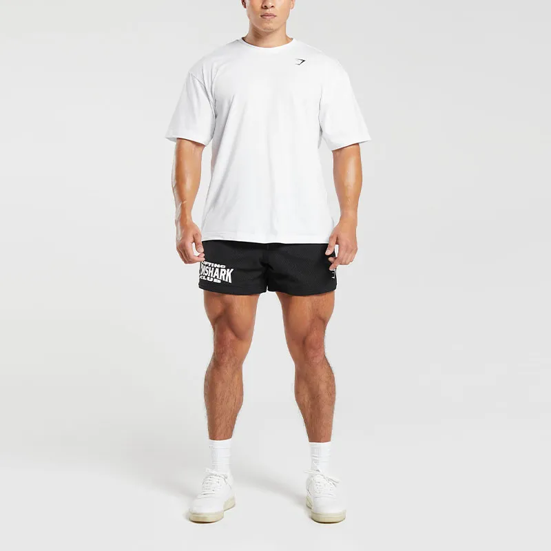 GYMSHARK LIFTING CLUB MESH 5' SHORTS Casual Shorts Men's Black-2
