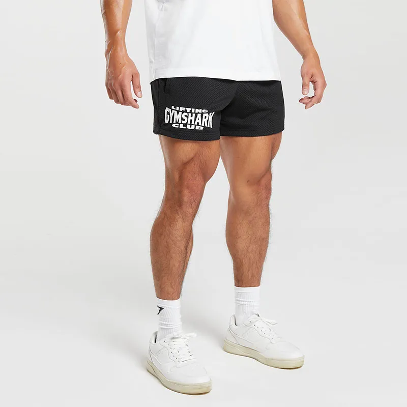 GYMSHARK LIFTING CLUB MESH 5' SHORTS Casual Shorts Men's Black-3