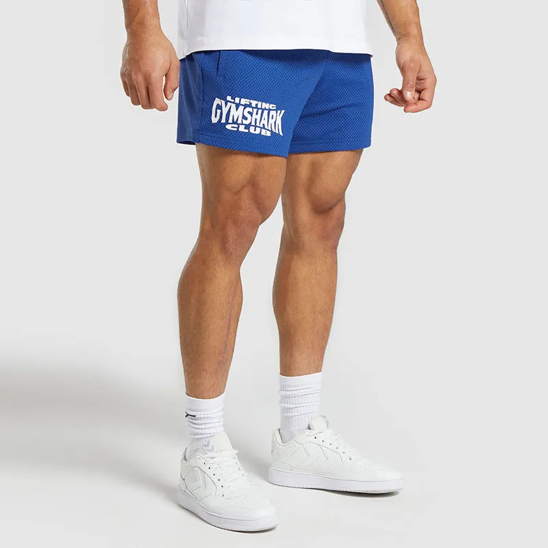 GYMSHARK LIFTING CLUB MESH 5' SHORTS Casual Shorts Men's Blue-3
